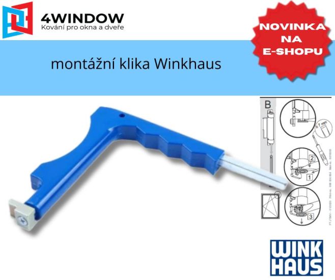 🧰 Novinka na e-shopu: montážní klika Winkhaus Malý nástroj, který ušetří velké nervy. Tahle montážní klika je neocenitelný...